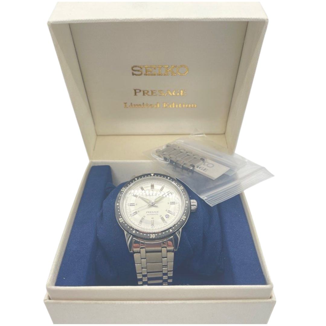 Seiko Presage SRPK61J1 39.5mm Automatic Silver Dial Limited Edition Watch