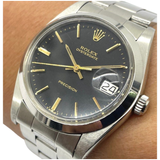 Rolex Oysterdate Precision 6694 34mm Manual Winding Black Dial Watch
