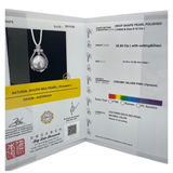 PT900 Natural South Sea Pearl & Diamond Pendant