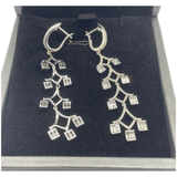 750 White Gold Natural Diamond Earring