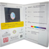 PT900 Natural White Opal & Diamond Ring