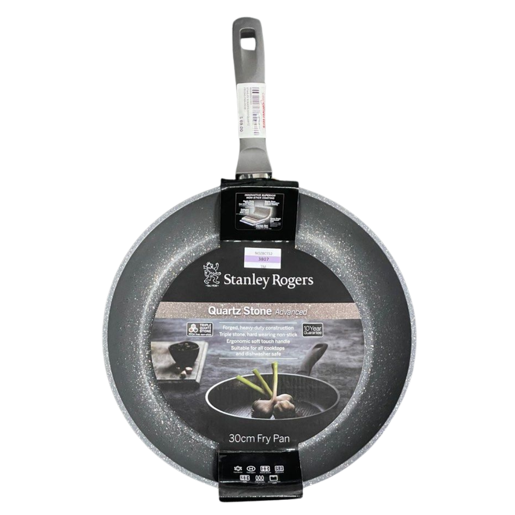 Stanley Rogers 42226 Quartz Stone Advanced Frypan 30cm Dark Grey