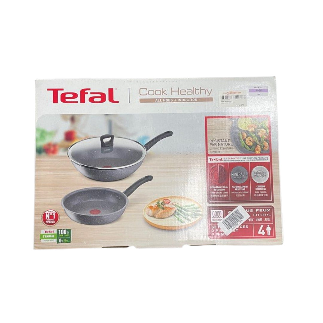 Tefal Cook Healthy G134S3 - Cookware Set, 3 pc set, Induction