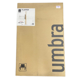 Umbra 320361-668 Flapper Coat Rack, Clothing Hanger, Umbrella Holder, and Hat Organizer, Great for Entryway, Natural/White