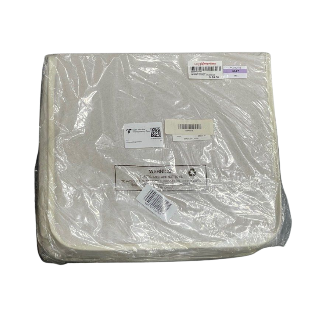 WOWLIVE 154L Double Laundry Hamper with Lid and Removable Laundry Bags, Large Dirty Clothes Hamper 2 section Collapsible Laundry Basket Dorm Room Storage for Bedroom, Bathroom, College,Beige