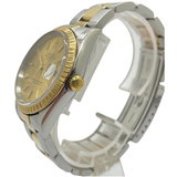 Rolex Oyster Perpetual Date 34mm 15223 Half Gold Automatic Watch