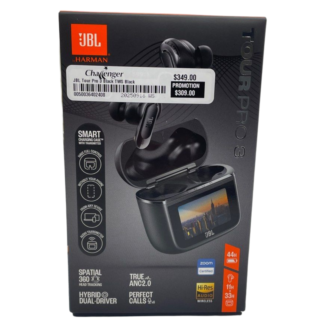 JBL Tour Pro 3 | True Wireless Noise Cancelling Earbuds with Smart Charging Case