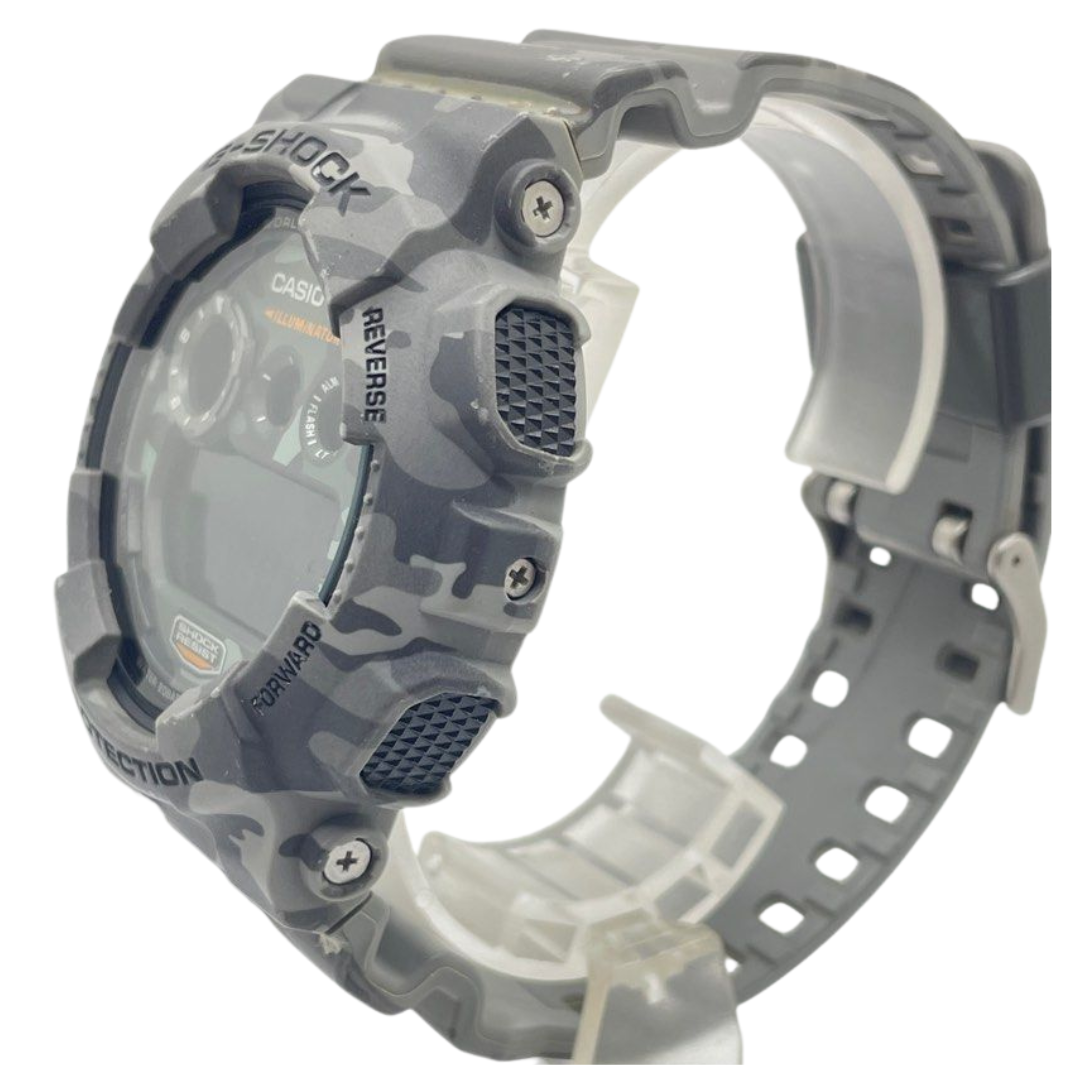 Casio G- Shock Grey Camo Digital Watch GD-120CM