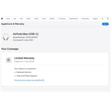 Apple AirPods Max (2nd Gen) Wireless Over-Ear Headphones A3184