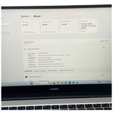 HUAWEI MateBook NBD-WFH9 14" Laptop, i5-1135G7, 16GB RAM, 512GB SSD, Windows 11 Home - Mystic Silver