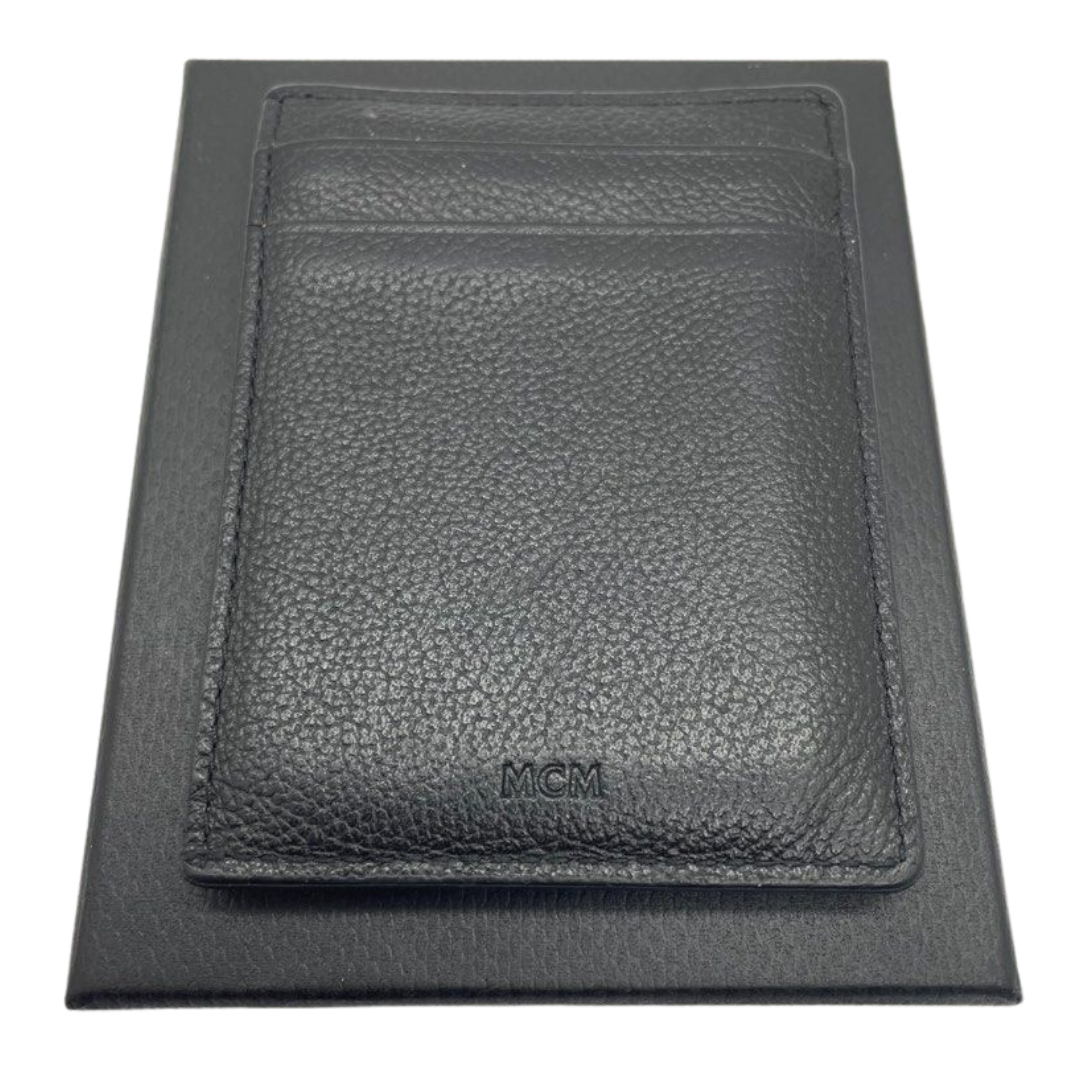 MCM Mini Hummel Card Case Leather Black