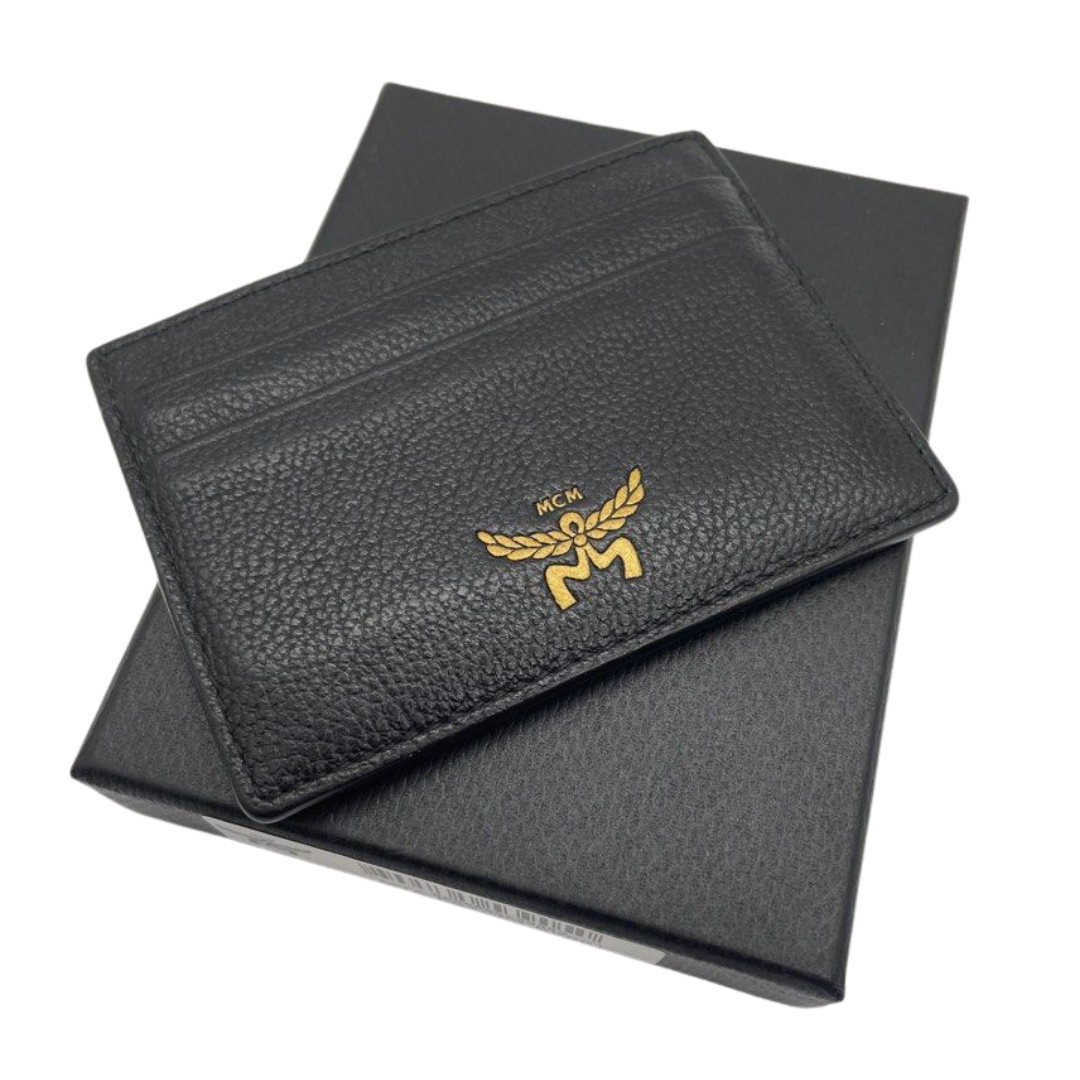 MCM Mini Hummel Card Case Leather Black