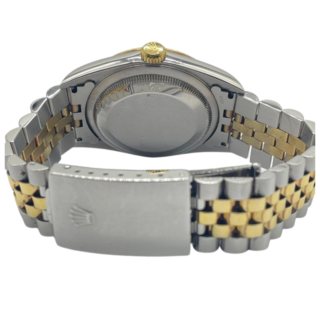 Rolex Datejust 16233 36mm Half Gold Automatic Gold Dial Watch