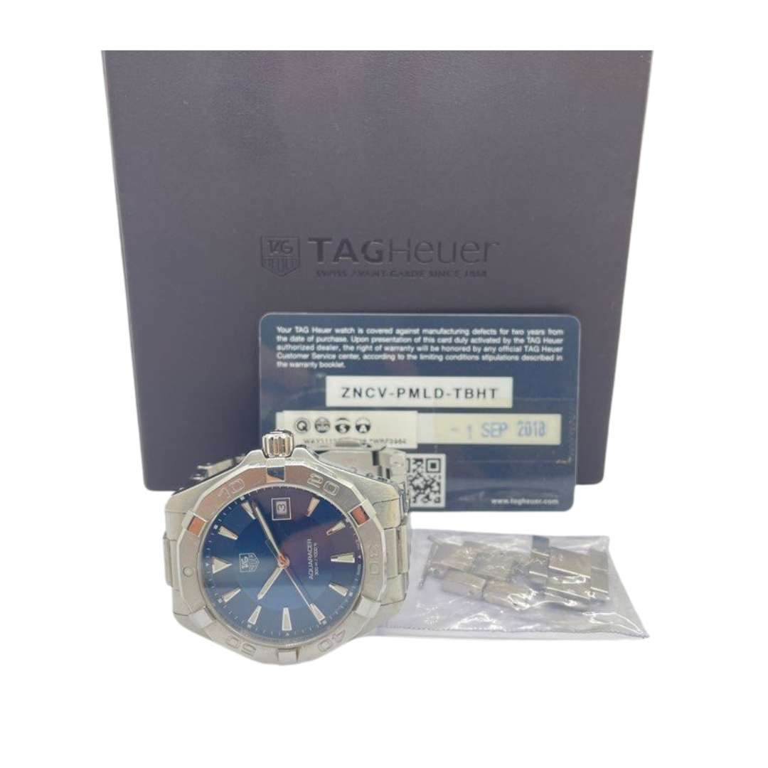 Tag Heuer Aquaracer 300M 40mm Quartz Blue Dial Watch
