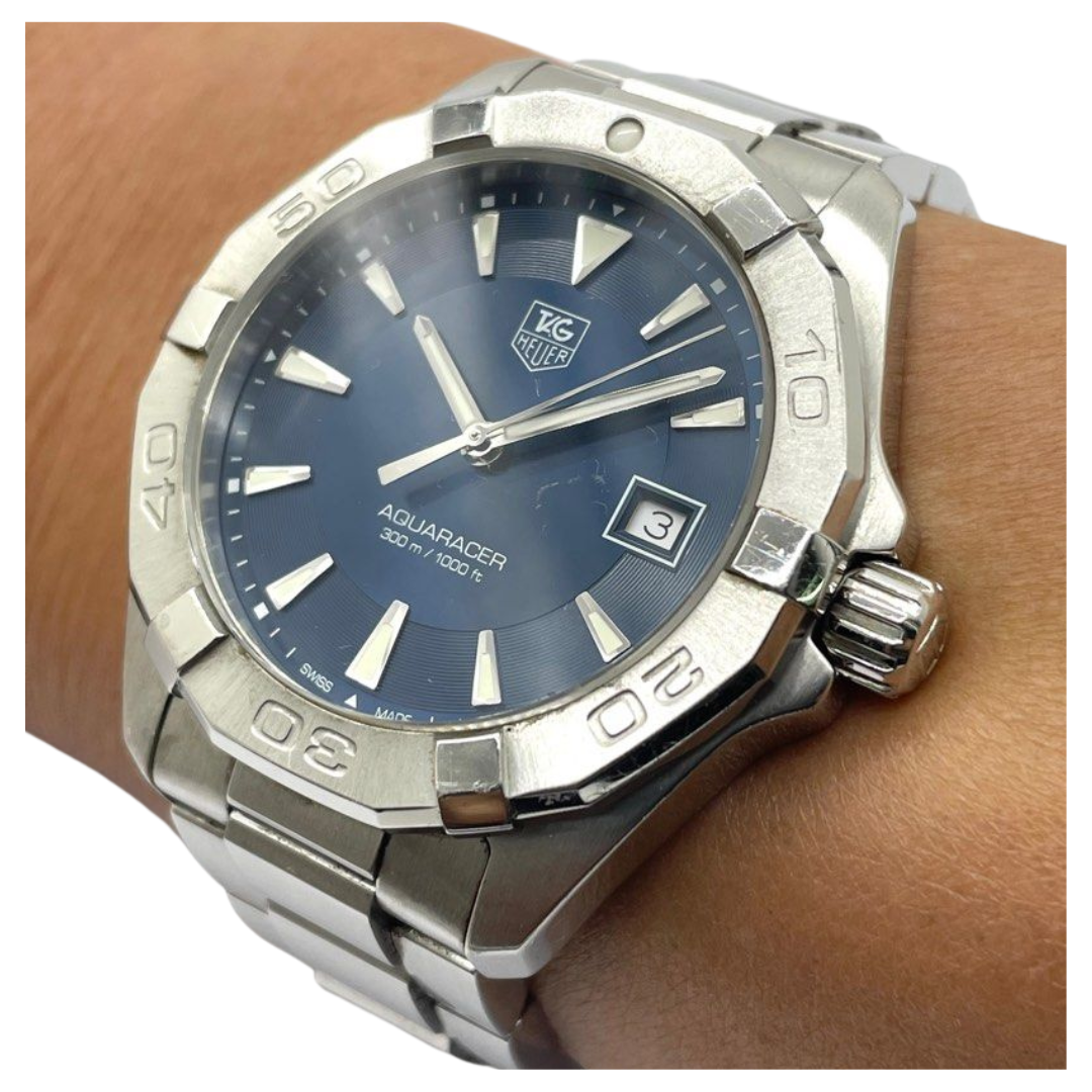 Tag Heuer Aquaracer 300M 40mm Quartz Blue Dial Watch Secondary image