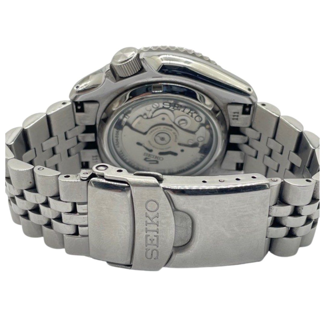 Seiko 5 Sports GMT 42.5mm Automatic Black Dial Steel Watch