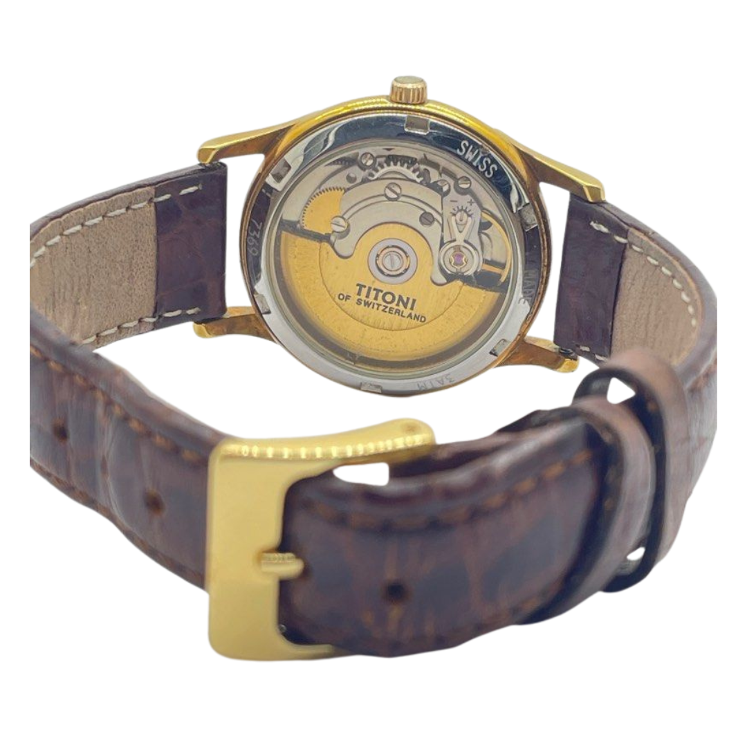 Titoni 31mm Automatic White Dial Watch 7369