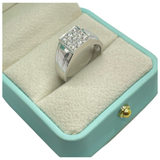 750 White Gold Natural Diamond Men’s Ring