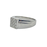 750 White Gold Natural Diamond Men’s Ring