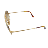 Rayban RB3689 Aviator Metal Sunglasses, Gold/Brown