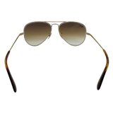 Rayban RB3689 Aviator Metal Sunglasses, Gold/Brown