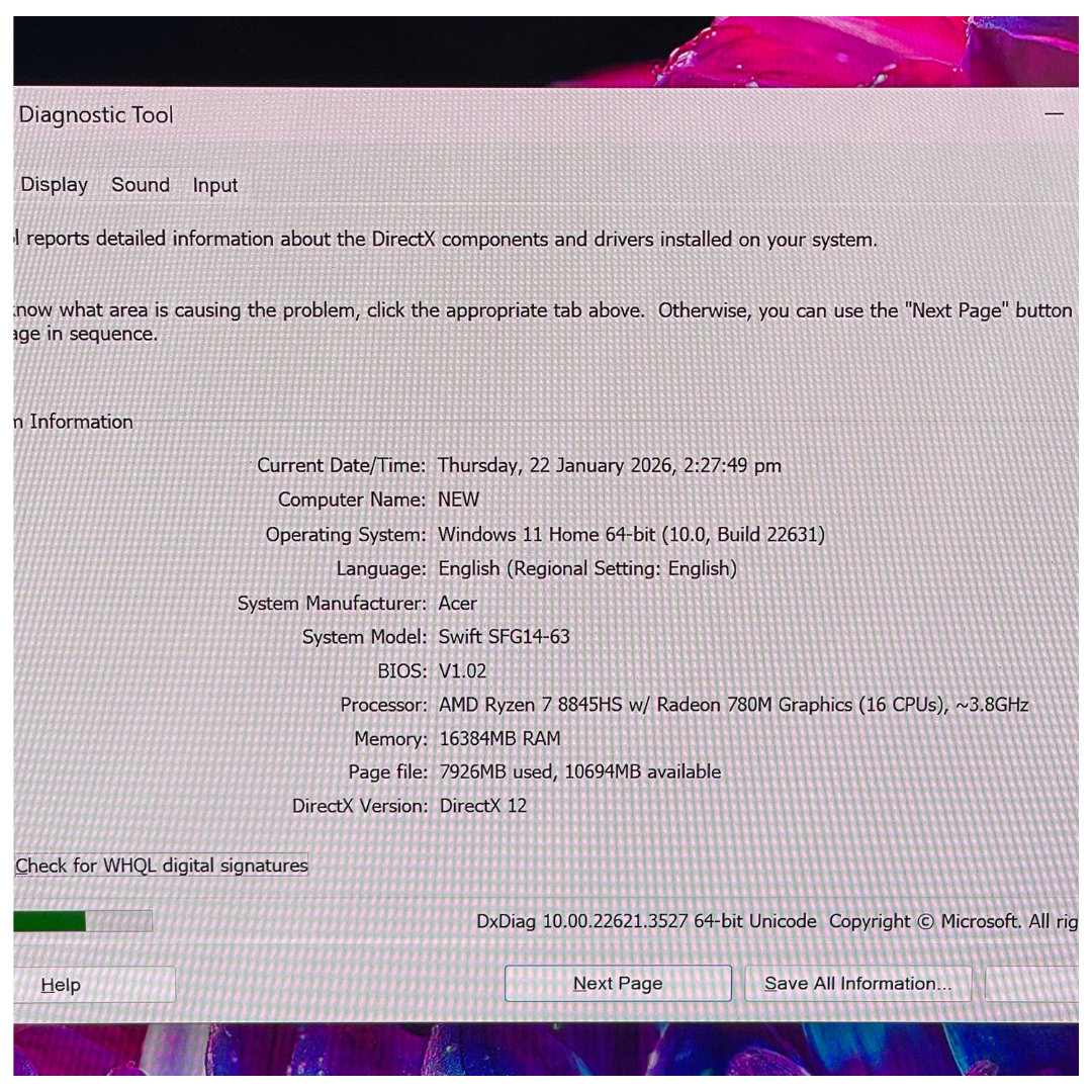 Acer Swift Go 14 SFG14-63-R0BY Thin & Light Laptop 14-Inch 2.8K OLED with 90Hz Display Laptop, AMD Ryzen™ 7 8845HS processor,16GB RAM and 512GB