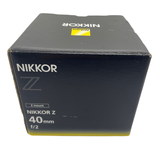 Nikon NIKKOR Z 40mm F2 Lens Z Mount