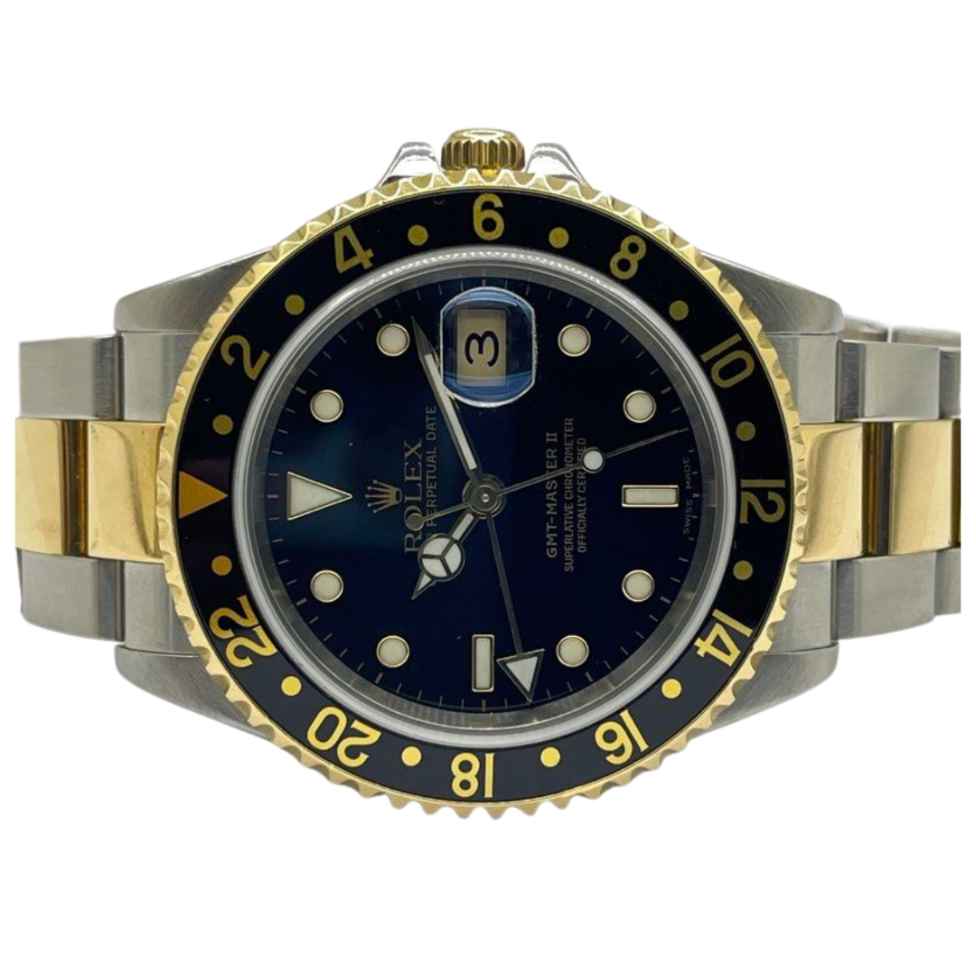 Rolex GMT-Master II 16713 Half Gold 40mm Automatic Watch