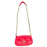 Tory Burch Amanda Logo Clutch/Crossbody Leather Bag
