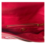 Tory Burch Amanda Logo Clutch/Crossbody Leather Bag