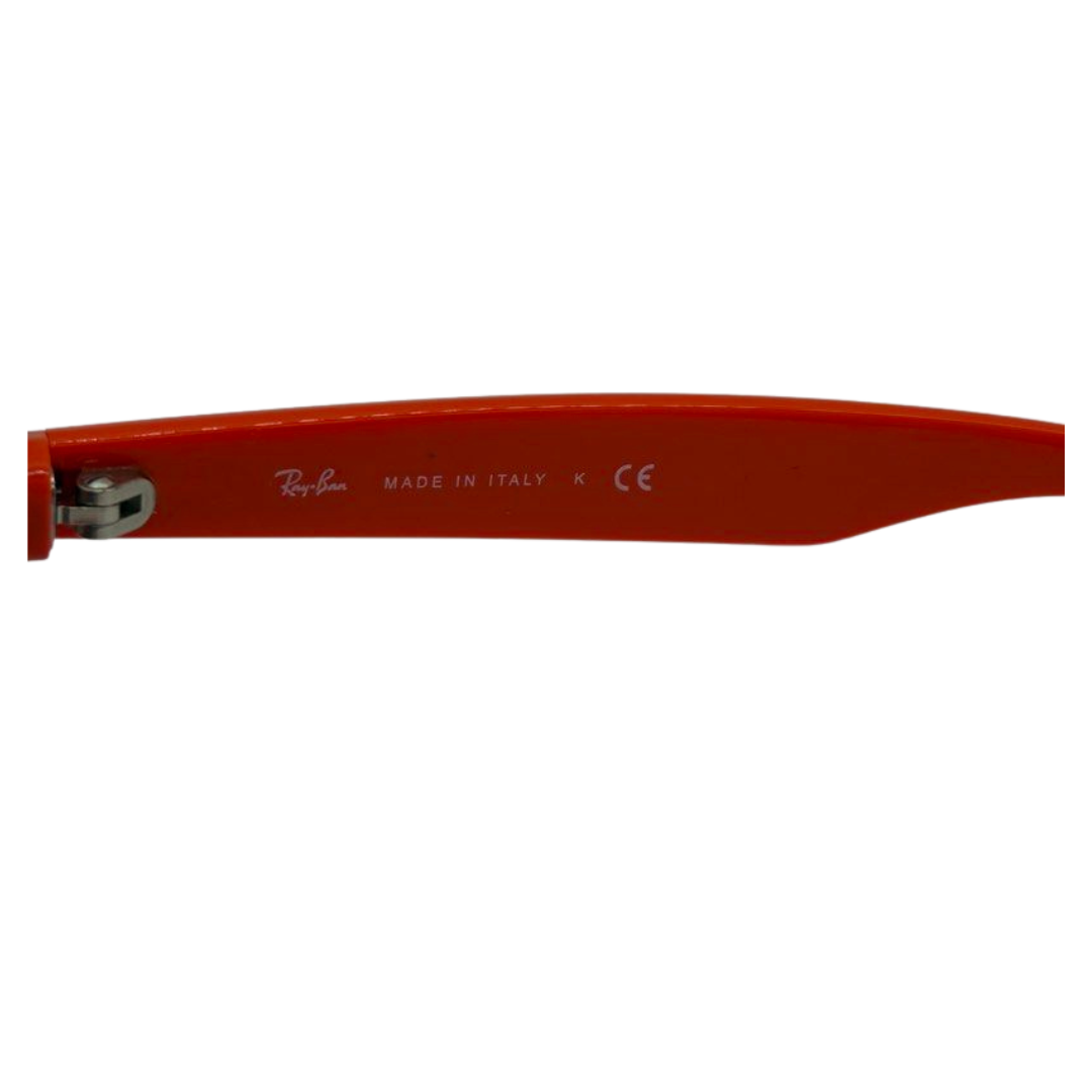 Rayban RB2131 New Wayfarer Unisex Sunglasses, Blue/Orange Frame