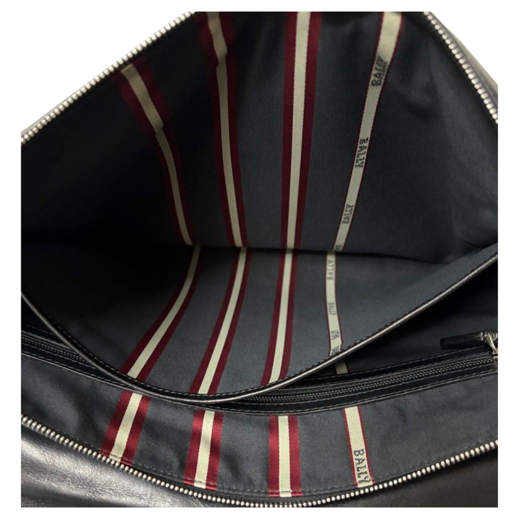 Bally Black Calf Leather Messenger Bag