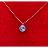 PT900 Natural Tanzanite Necklace