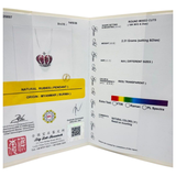 KASAHARA MASUMI 18K White Gold Natural Ruby & Diamond Crown Pendant