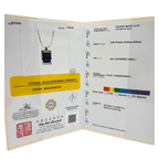 750 White Gold Natural Blue Sapphire & Diamond Pendant