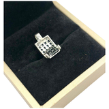 750 White Gold Natural Blue Sapphire & Diamond Pendant