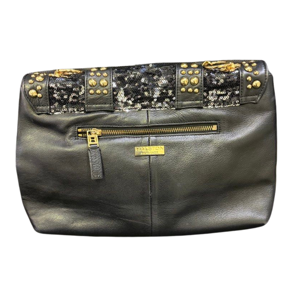 Halston Heritage Carla Studded Flap Bag with Sling