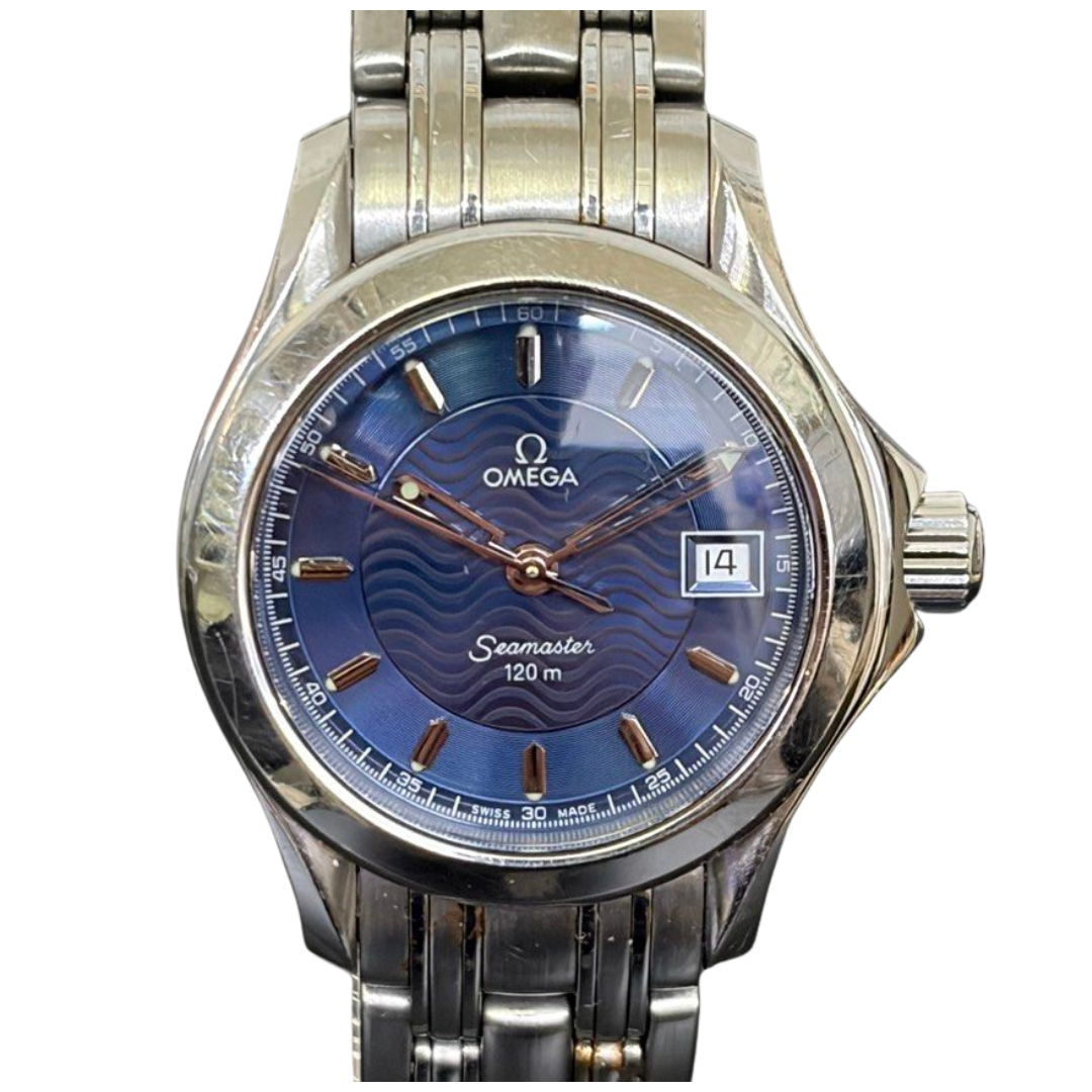 Omega Seamaster 120M Quartz 28mm Blue Dial Watch