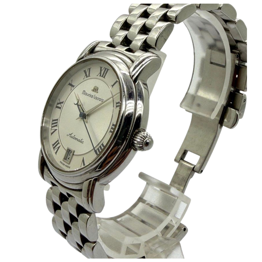Maurice Lacroix Pontos Date 35mm Automatic Silver Dial Watch
