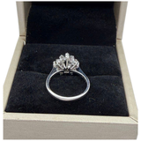 750 White Gold Natural Sapphire & Diamond Ring