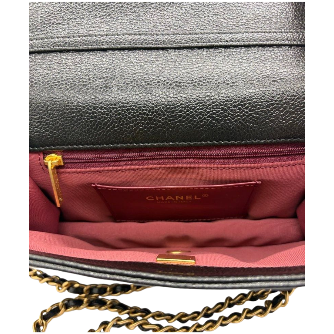 CHANEL CC Turn-lock Chain Shoulder Bag
