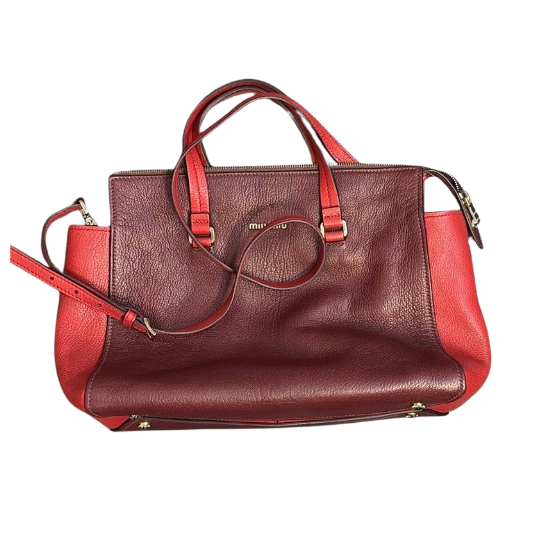 Miu Miu Vitello 2 Way Leather Bag