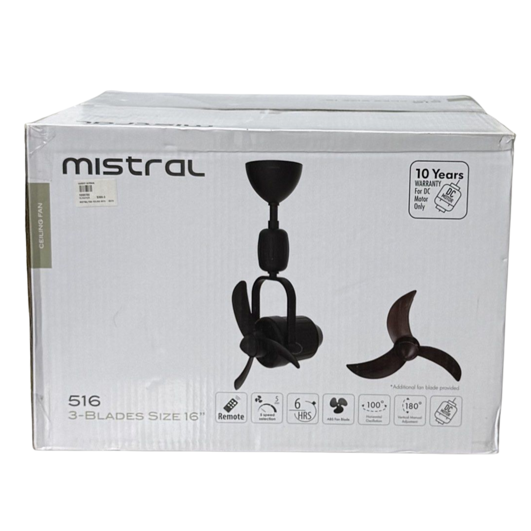 Mistral D'Fan 516 - Corner Fan with Remote, 16"