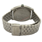 Nixon Time Teller 37mm Quartz Green Dial Steel Watch