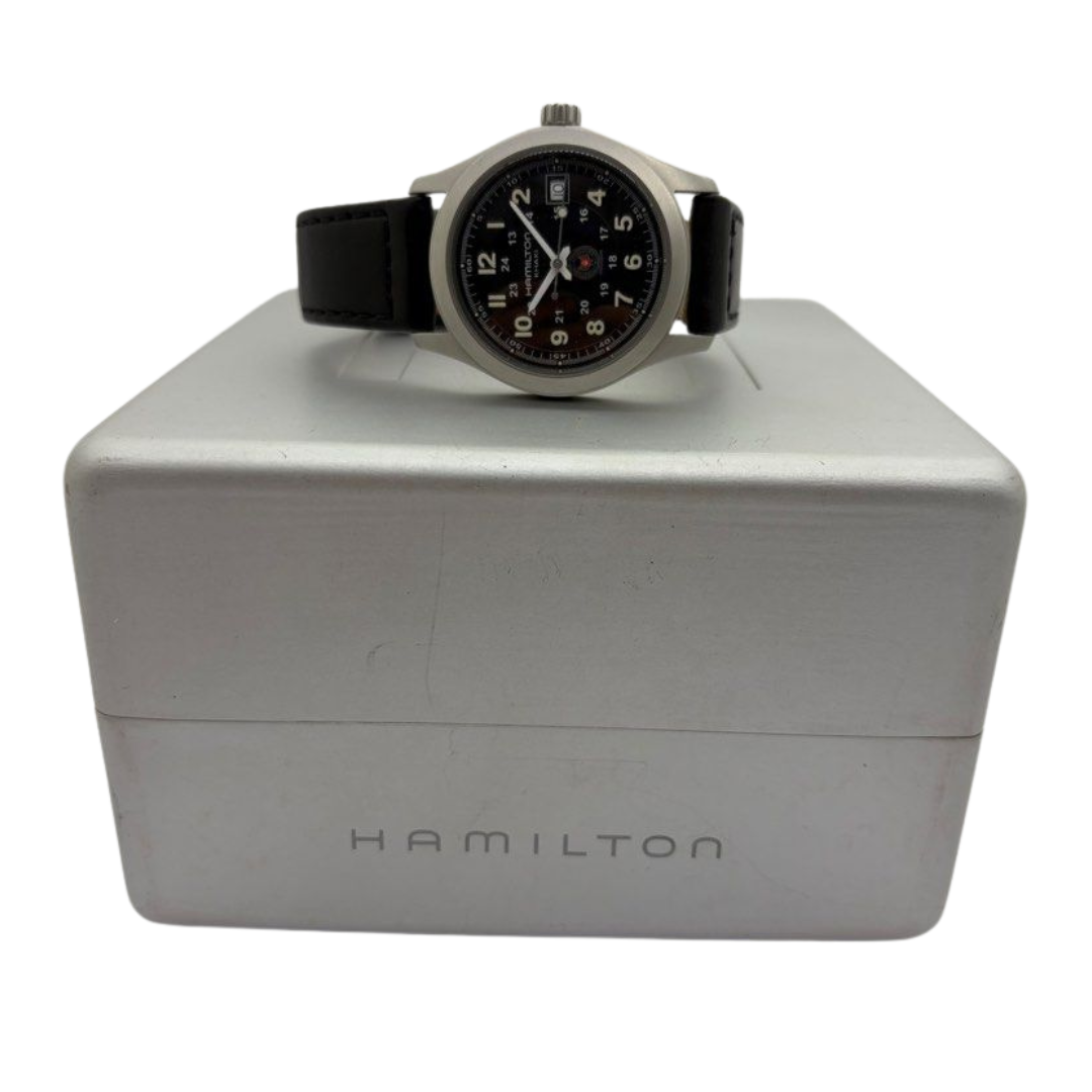 Hamilton Khaki H684910 38mm Quartz Black Dial Watch