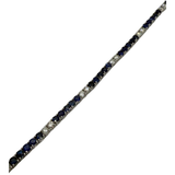 750 White Gold Natural Blue Sapphire & Diamond Bracelet