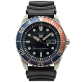 Seiko 5 Sports 41mm Automatic Pepsi Bezel Black Dial Watch