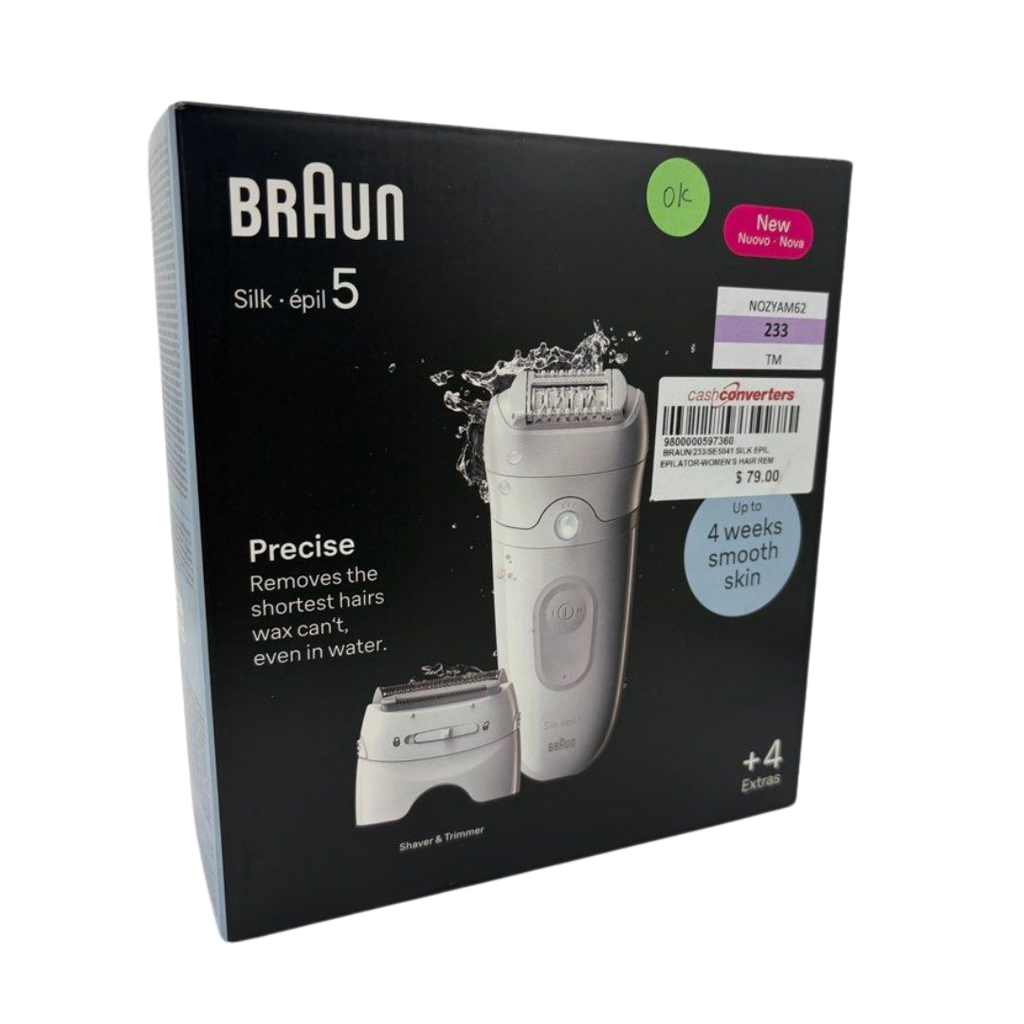 Braun SE5041 Silk Epil 5 Women's Hair Removal Epilator, White