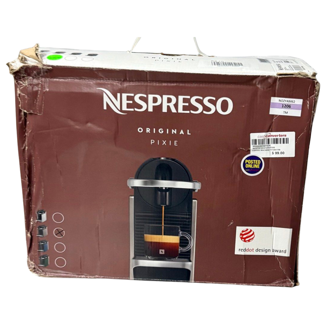 Nespresso Pixie Coffee Machine, Titan