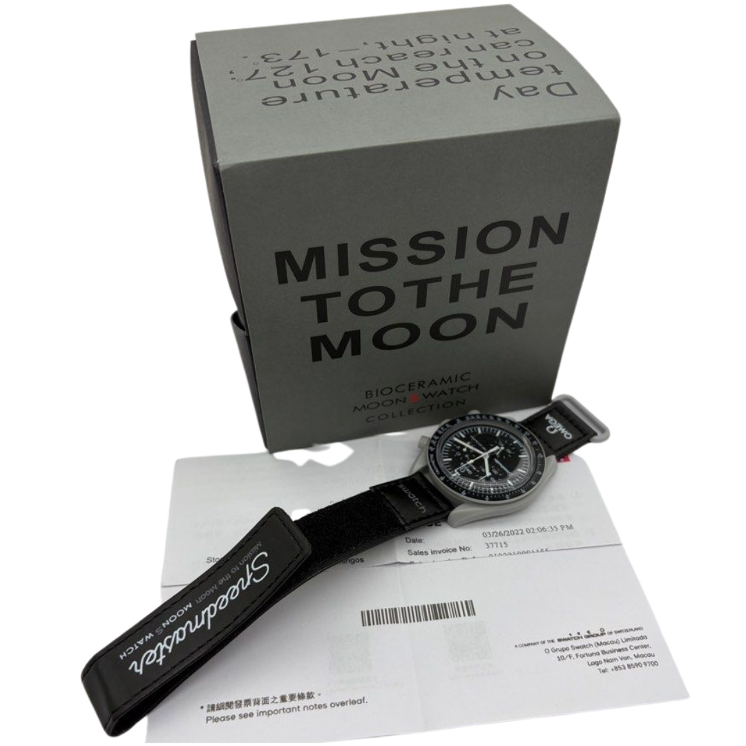 Omega x Swatch “Mission To The Moon” 42mm Quartz Chronograph Watch
